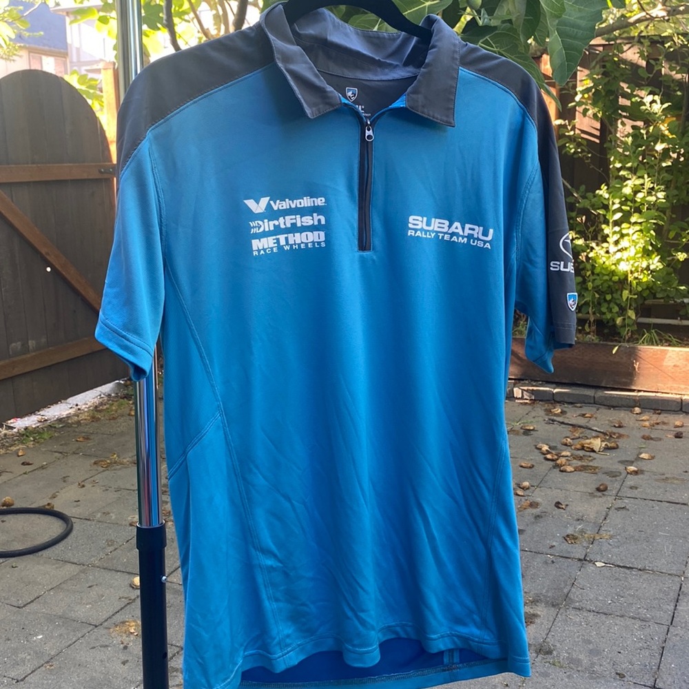 *RARE* KUHL large Subaru Rally Team USA jersey